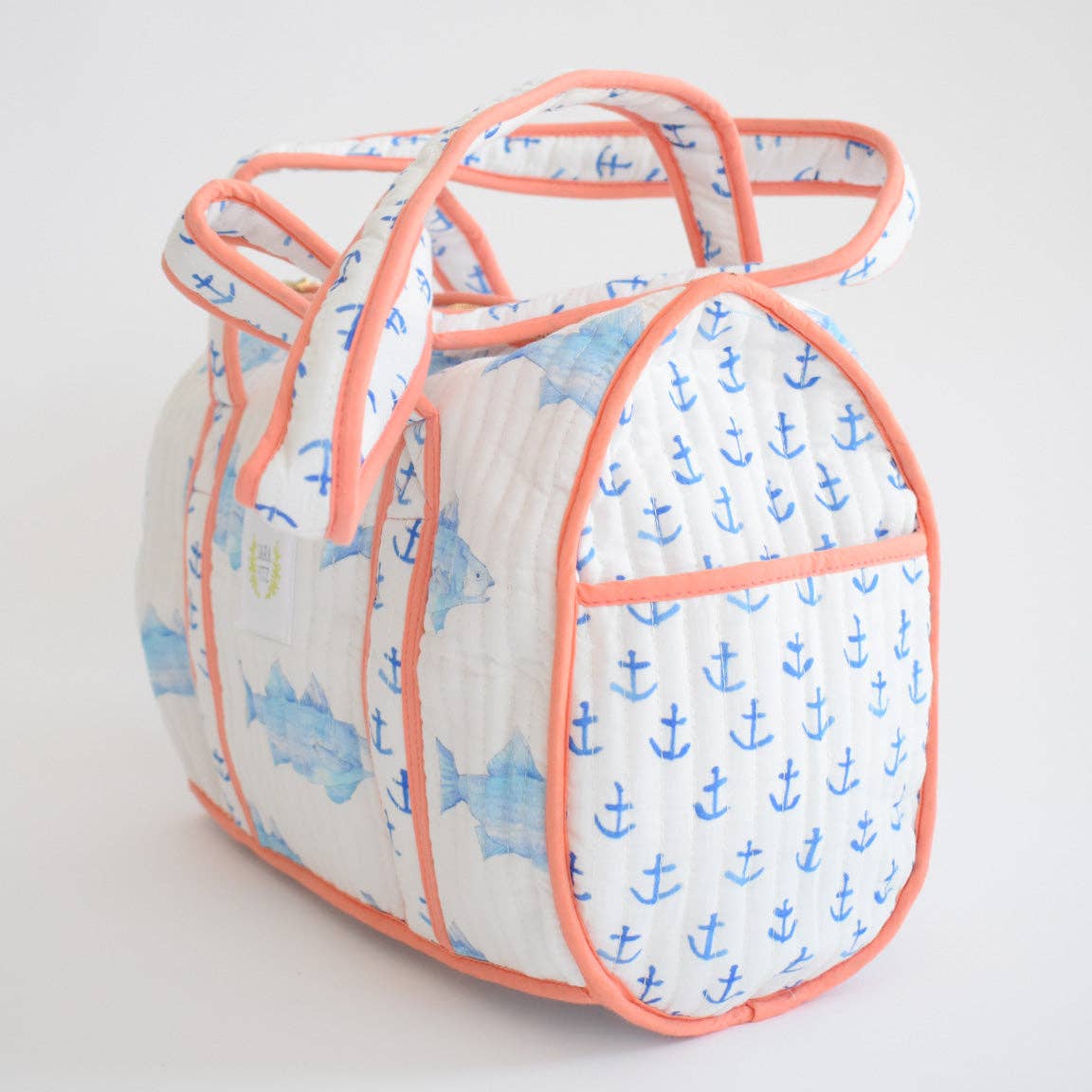 Blue fish Purse Bag