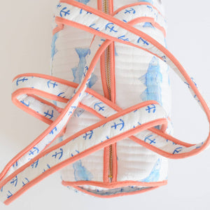 Blue fish Purse Bag