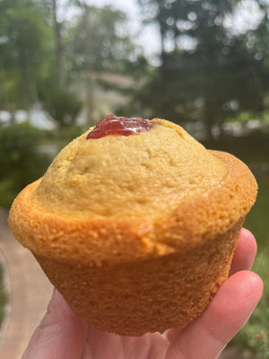 Jumbo Strawberry Corn Muffin