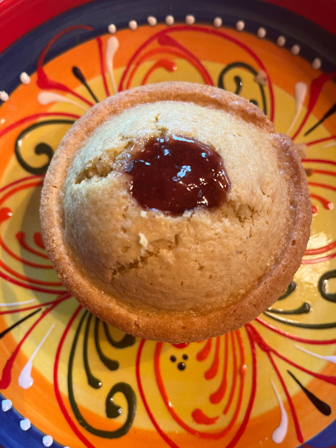 Jumbo Strawberry Corn Muffin