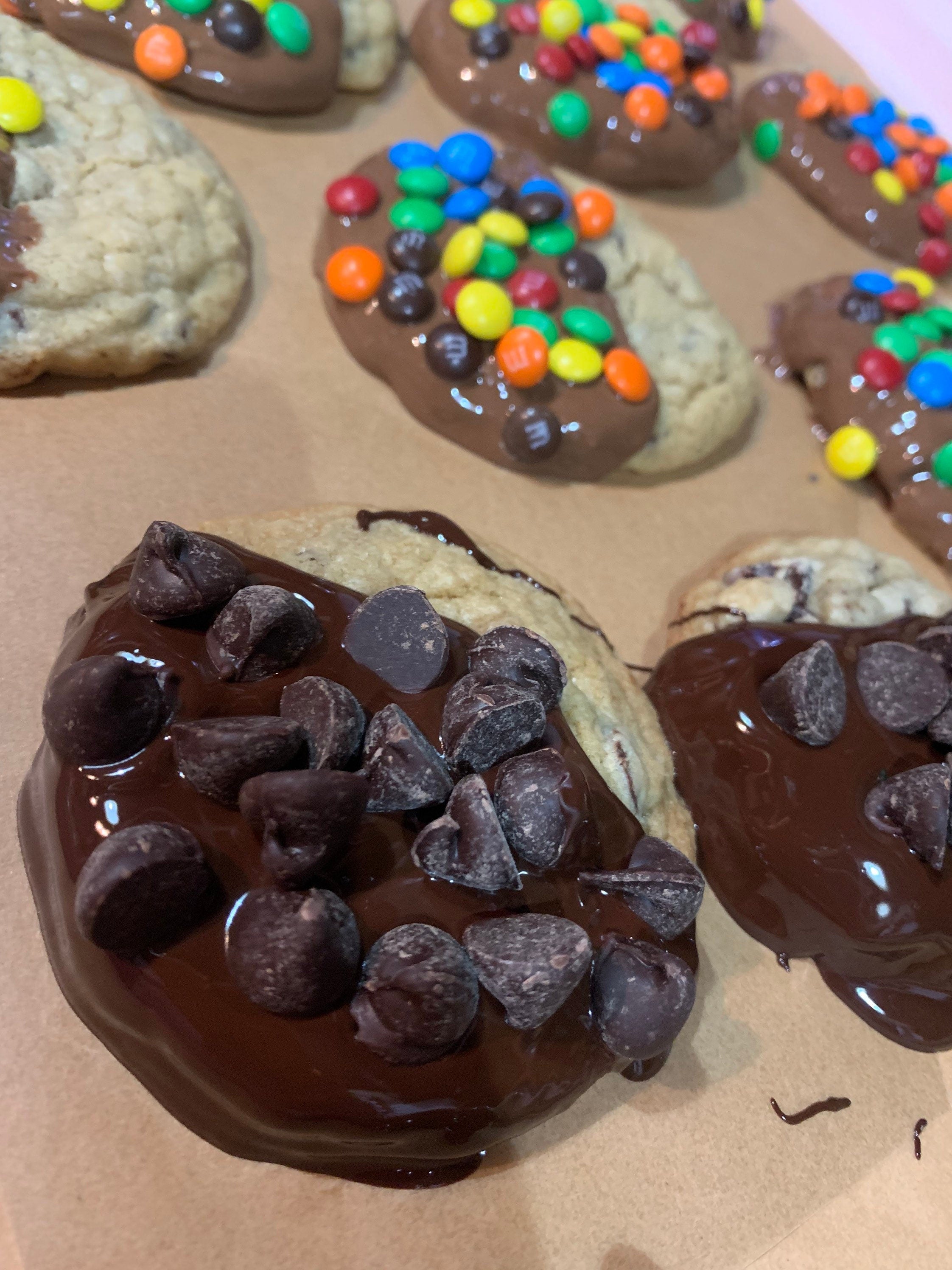 Chocolate Chip Dipped Cookies