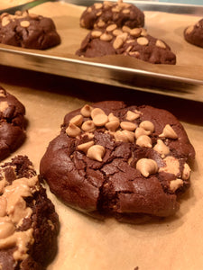 Jumbo Chocolate Peanut Butter Cookie