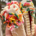 Italian jam Cookies with white chocolate