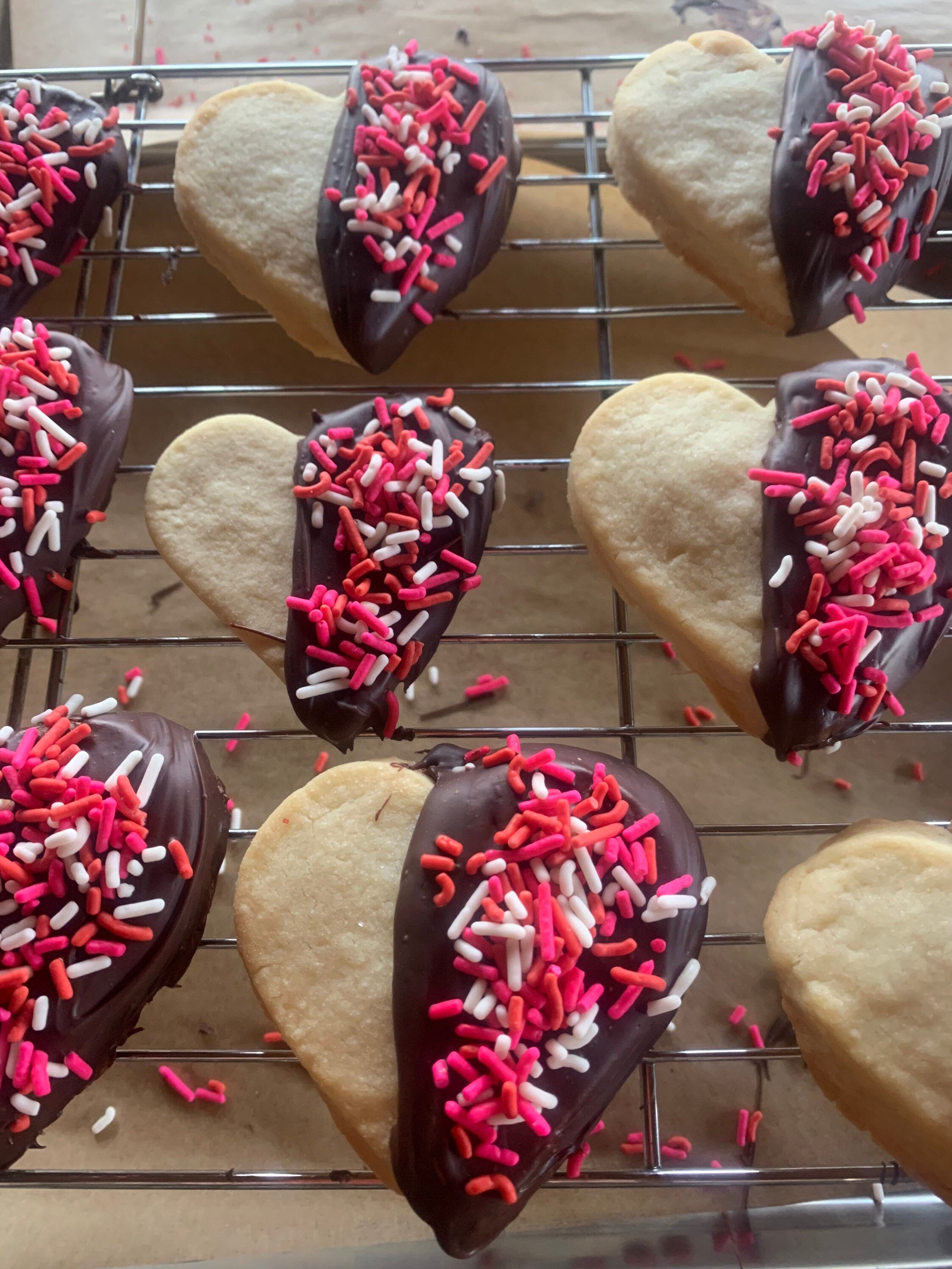 Shortbread Heart Cookies