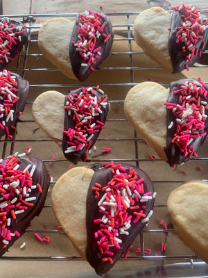 Shortbread Heart Cookies