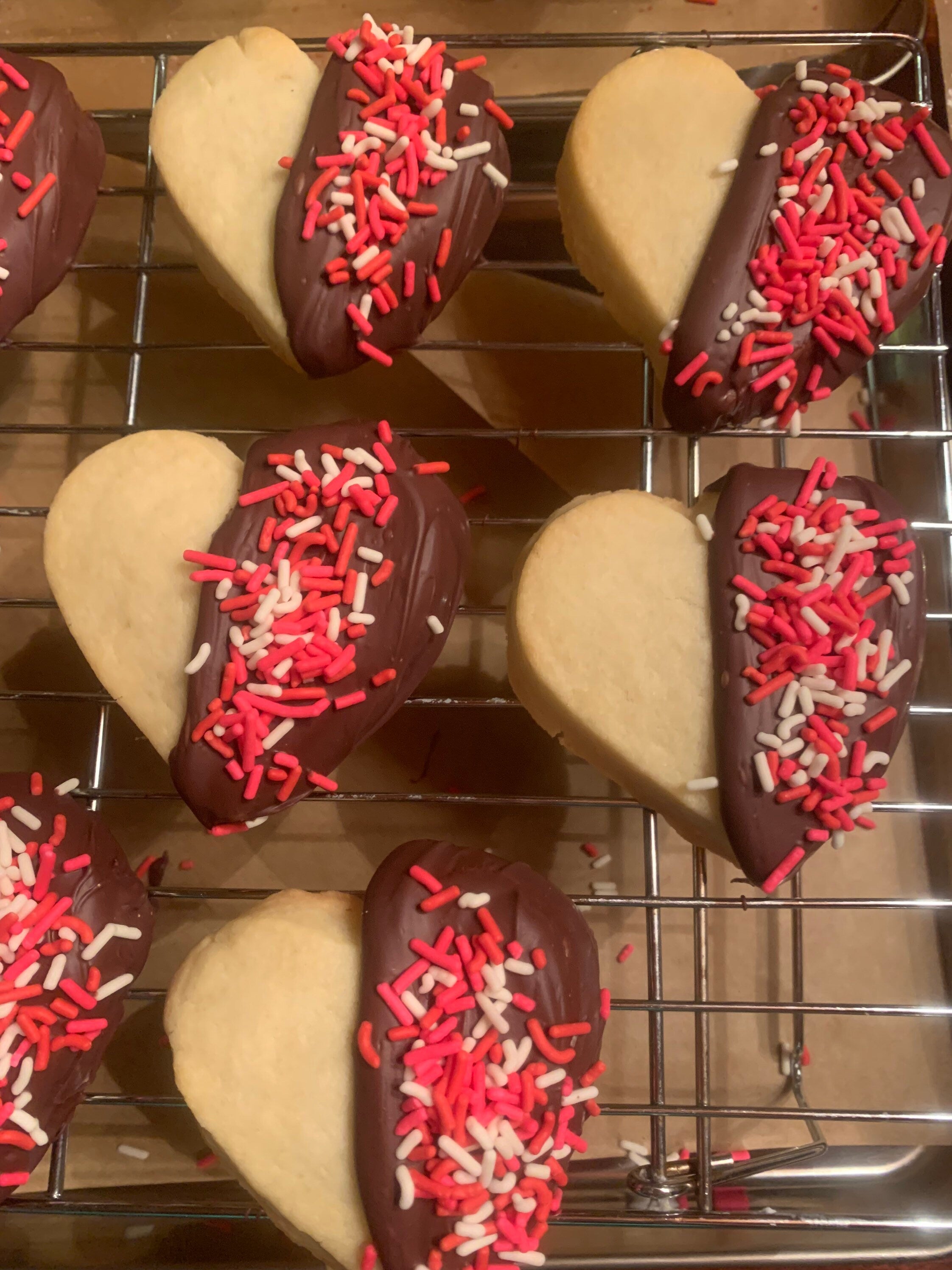 Shortbread Heart Cookies