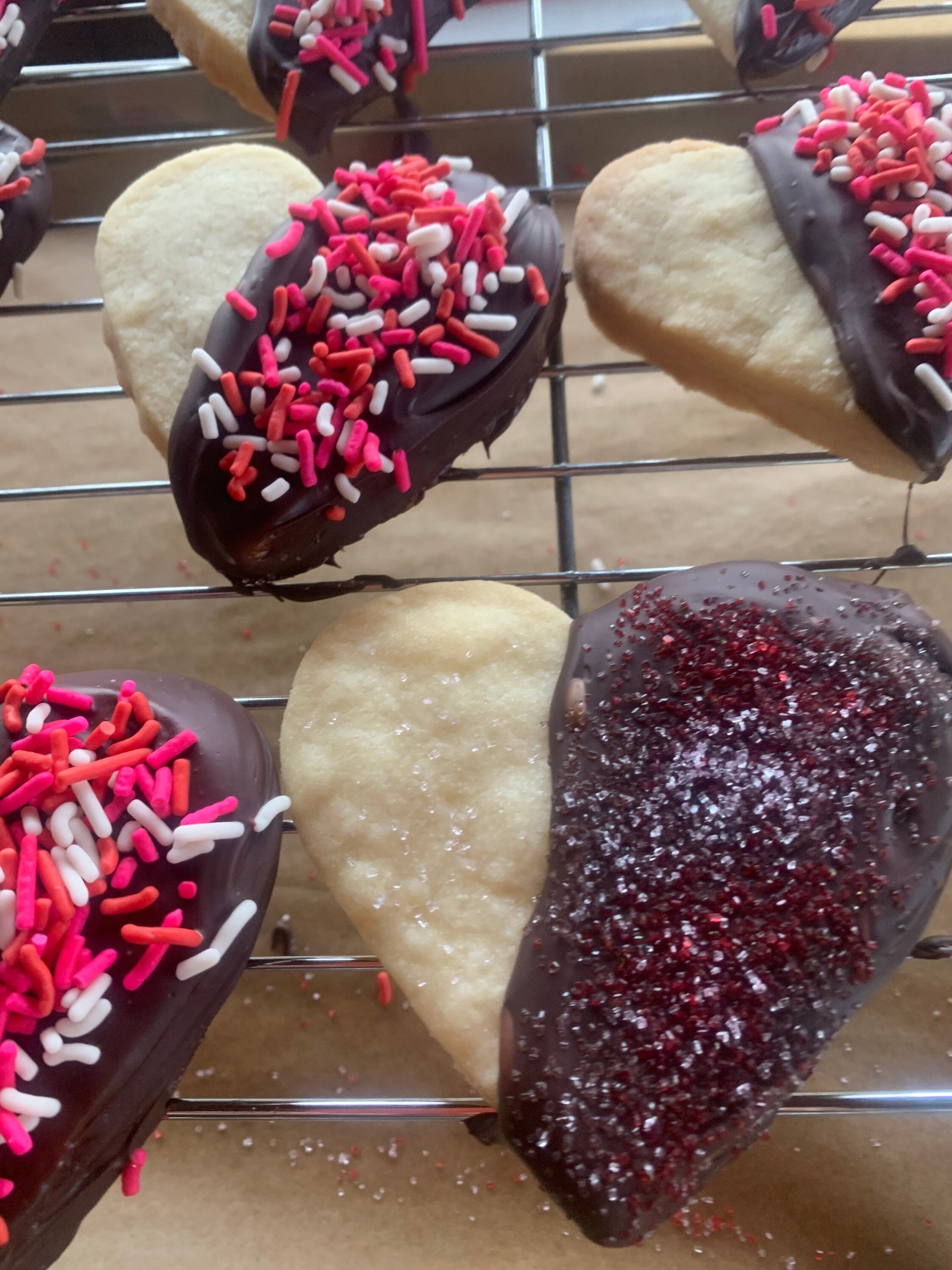 Shortbread Heart Cookies