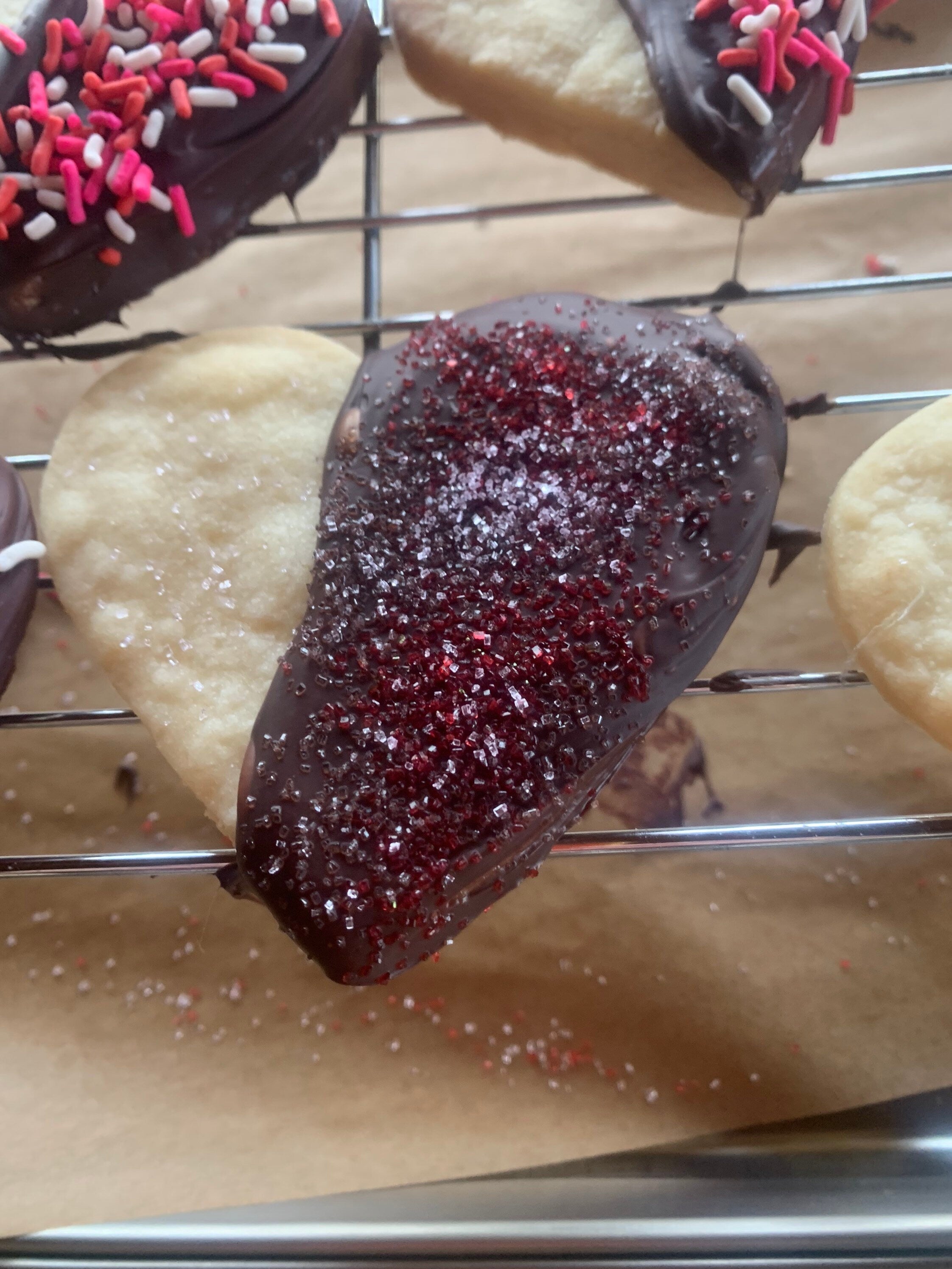 Shortbread Heart Cookies