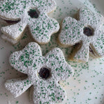 Shamrock Linzer Cookies