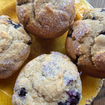 Jumbo Rustic Blueberry Muffins