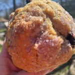 Jumbo Rustic Blueberry Muffins