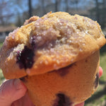Jumbo Rustic Blueberry Muffins