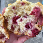 Jumbo Raspberry White Chocolate Chip Muffin
