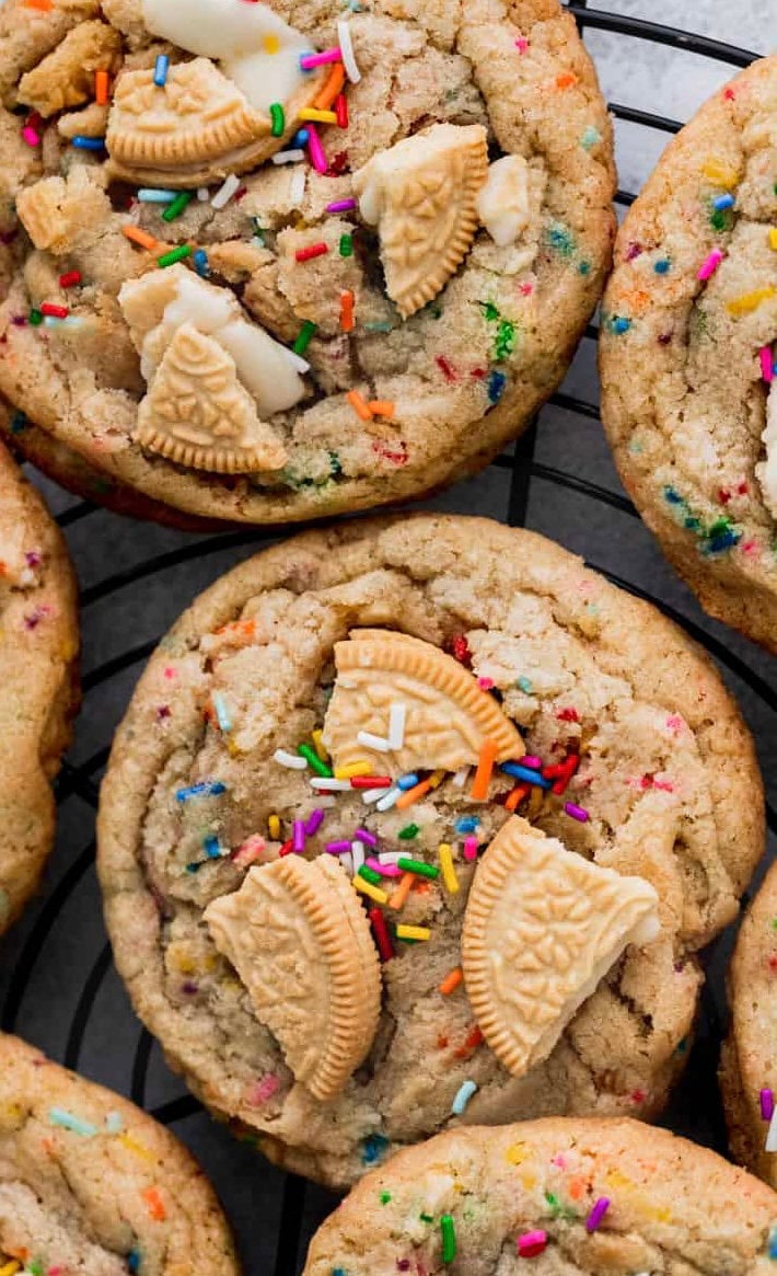 Large Birthday Cake Cookies