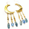Kyanite Crystal Celestial Moon Earring
