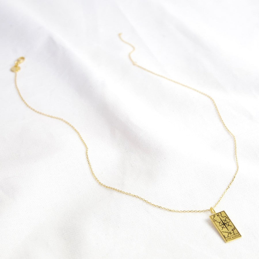 The World Tarot Card Necklace