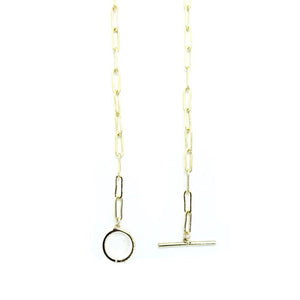 Toggle Paper Clip Necklace