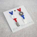 Vote Acrylic Dangle Earrings
